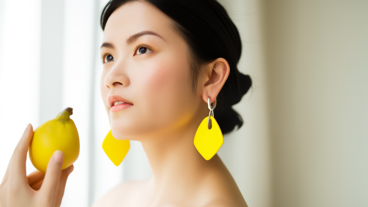 黄金耳坠图片女款