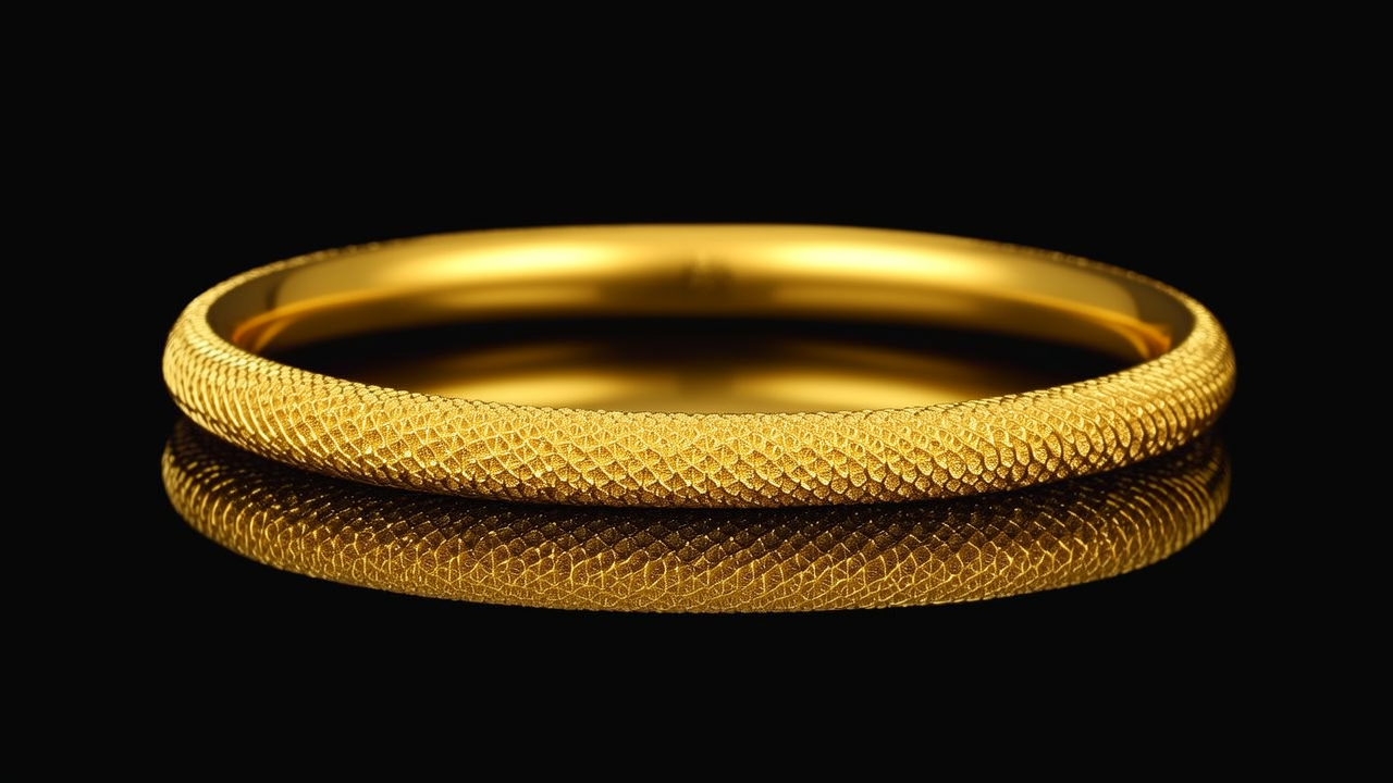 70克黄金手镯图片